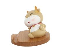 DOITOOL Creative Animal Phone Holder Stand for Mobile Devices with Ergonomic Design and Hands-free Feature in Khaki Synthetic Material, for Watching Video and Office Use