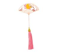 DOITOOL Creative Hollow Out Metal Bookmark Folding Fan Shape with Rose Gold Finish Smooth Surface for Students Readers Writers Classic Chinese Style Decorative Gift Accessory