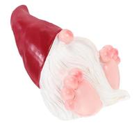 DOITOOL Creative Large Feet Gnome Figurine Resin Garden Statue for Lawn Decor Miniature Gnome Ornament with Realistic Beard Cute Outdoor Garden