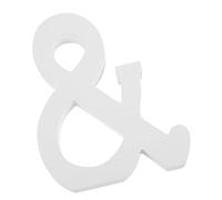 DOITOOL Creative Wooden Symbol Decoration for Wedding and Birthday Party Fine Workmanship DIY Alphabet Craft Stylish Home Wall and Table Decor Natural Wood Texture Painting Surface
