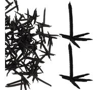 DOITOOL Crow Claws Easy Installation Plastic 100pcs Black Realistic with Secure Attachment for Stuffed Animals and Crows Halloween Party Decorations and Festive Props
