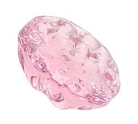 DOITOOL Crystal Lotus Seedpod Sculpture Artificial Water Lily Decoration Lifelike Faux Crystal Fruit Ornament for Home Office Table Centerpiece with Artistic Detailing and Easy Maintenance
