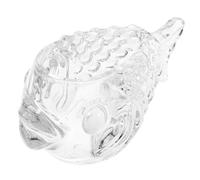 DOITOOL Cup Like Class Iced Coffee Cup with Color Transparent Shaped Wine Glasses Simply Reusable Unique Cocktail Glasses Rim Fish Shaped Bar Drinking Small Item