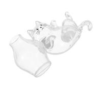 DOITOOL Cute Cat Shaped Acrylic Fridge Magnet Keepsake Vase for Pet Hair and Tiny Flowers Storage, Mini Flower Keepsake with Refrigerator Magnet, Cabinets and Wall Decor for Cat Lovers