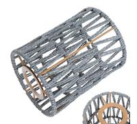 DOITOOL Cylindrical Paper Rope Lamp Shade for Pendant Lamps Iron Frame, Simple and Modern Design Providing Soft Lighting, for Modern Interiors and Interior Decor