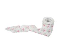 DOITOOL Decorative Hand Towel Napkin Paper Holiday Handkerchief Paper Roll Colorful Wood Pulp Roll Space-Saving Unique Rose Flower Print Hotel and Office Use