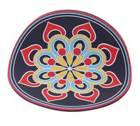 DOITOOL Delicate Buddhist Sound Bowl Pad Musical Meditation Bowl Pad Pvc Protective Mat Decorative Effects for Family and Friends Who Believe in Buddhism