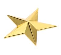 DOITOOL Delicate Star Craft DIY Star Ornament Zinc Alloy Pentagram Three-dimensional Wear-resistant Lightweight Medal DIY Accessory Medal Making Home Decoration