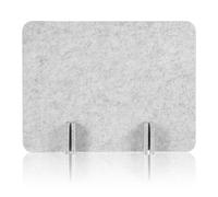 DOITOOL Desk Privacy Felt Panel, Freestanding Office Divider, Acoustic Desk Partition for Students, Study And Work Areas, Easy to Assemble, Space-saving, Light Gray, 15. 7x11. 8 Inches