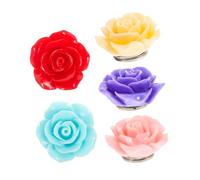 DOITOOL Diamond Art Locator and Magnet Cover Set for Adults, 5pcs Painting Stitch Accessories Assorted Red, Blue, Pink, Purple, Yellow Covers for Diamond Drawing and Craft Protection