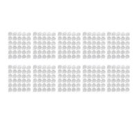 DOITOOL Disposable Eyelash Glue Sticker Pads 20 Sheets 600pcs Silver Aluminum Paper Eyelash Extension Adhesive Holder Slow Down Hardening Easy to Use