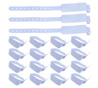 DOITOOL Disposable Streamlined Id Hospital Identification and Patient for Accurate 100pcs PVC Wristbands, Stain Resistant Designed Processes Event Adults Elderly