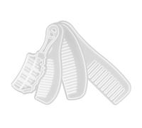 DOITOOL DIY Comb Silicone Mold Kit for Crystal Resin Crafting, Flexible Liquid Silicone Material with Long and Short Crescent Comb Shapes, for Handmade Hair Accessories and Personalised