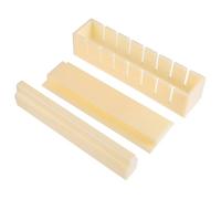 DOITOOL DIY Sushi Making Tool Set Small Square Frame and Pressure Bar Plastic Sushi Maker Mold Kit for Easy-to-Clean at Home Kitchen