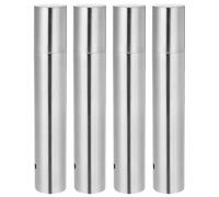 DOITOOL Document Storage Tubes Round Cylinder Design Stainless Steel 4pcs with Space-Saving Feature, Protects Documents from Bending for Birth Certificate and Marriage License for Desk