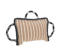 DOITOOL Dog Training Chew Pillow Sturdy Flax Bite Toy for Dogs Strong Handles for Tug-of-war Sessions Enhances Focus