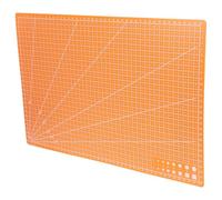 DOITOOL Double Sided Portable Cutting Mat for Sewing and Quilting, Orange Pp Craft Cutting Board with Versatile Design, for Scrapbooking Projects on The Go Use