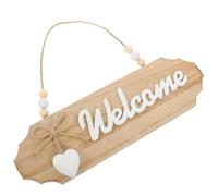 DOITOOL Double-Sided Wooden Welcome Sign Decorative Hanging Plaque for Storefronts and Home Rustic Door Hanging Decor Wall Art for Shops and Home Décor