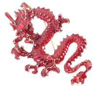 DOITOOL Dragon Brooch Ornament Brooch Pin Chinese Style Metal Alloy Adjustable Easy to Put for Girlfriends Friends Christmas Mother’s Day
