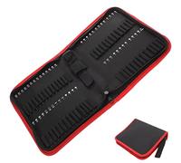 DOITOOL Drill Bit Pouch - Small Tool Storage Case & Screwdriver Bit Bag | Compact Zipper Tool Wallet, Portable Oxford Cloth Organizer Bag for 55-Piece Screwdriver Bits and Small Hand Accessories