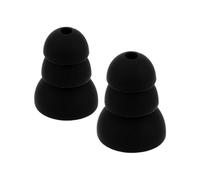 DOITOOL Ear Tips and Enhanced Sleep Quality Earplugs Black Silicone 2pcs Noise Cancelling with Sound Blocking Reusable Soft Ear Plugs for Sleeping for Women