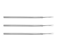 DOITOOL Earwax Removal Spoon Set Gentle on Skin Stainless Steel 3pcs with Triple Ring Design and Easy to Clean Ear Wax Cleaner Tool for Daily Home Use
