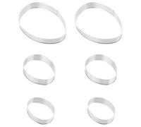 DOITOOL Easter Egg Cookie Cutter Set 6 Pieces, Multipurpose Biscuit Mold for Baking and Fruit, Practical Egg Shaped Baking Tools for Home Kitchen