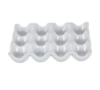 DOITOOL Egg Ceramic Tray Slots Refrigerator Egg Holder Easter Display Sleek Design Hand Washable