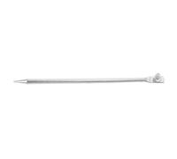 DOITOOL electric fence wire grounding rod, 300mm x 12mm Iron grounding rod, galvanized surface, rapid electrical response, livestock farms, silver