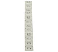 DOITOOL Electronic Keyboard Conductive Silicone Rubber Pad 12-key Replacement for Piano Keys Repair, High Precision and Sturdy Contact Sheet Suitable for Home and Studio Use