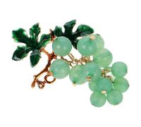 DOITOOL Elegant Green Grape Brooch Pin for Women, Zinc Alloy Material, Easy to Pair Versatile Accessory for Sweaters, Hats, and Casual Or Special Occasions