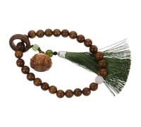 DOITOOL Elegant Sandalwood Prayer Bead Bracelet Tassel, Comfortable and Practical Wooden Rosary String Bracelet Suitable for Shopping and Weddings, Chic Accessory for People of Ages