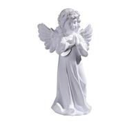DOITOOL Elegant White Resin Angel Statue Figurine for Home and Desktop Decor, Decorative and Lightweight Resin Craft Ornament with Steady Stand, Angel Ornament for Indoor and Outdoor