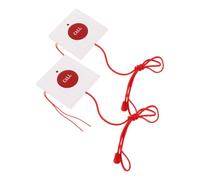 DOITOOL Emergency Call Button Wireless Sos Alert Button with Pull Cord Design and Buzzer Alarm Wall Mounted 2pcs for Elderly and Seniors for Patient Monitoring and Caregiver Assistance