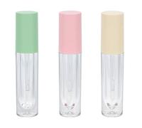DOITOOL Empty Lip Gloss Bottles 3.5ml Made of Acrylic and Plastic Abs 3pcs Refillable Cosmetics Tubes Portable and Easy to Carry Random Color for Daily Use and DIY Lip Gloss