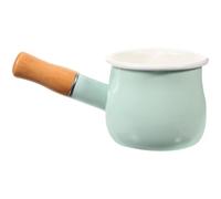 DOITOOL Enamel Mini Milk Pot Small Non-Stick Saucepan with Extended Handle for Food Cooking Heating Milk Sauces Instant Noodles Soup and Butter Melting in Kitchen Random Color