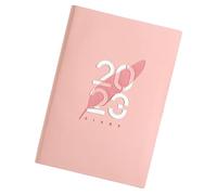 DOITOOL English Monthly Planner Notebook Pink Management Notepad Lightweight Daily Schedule Organizer for Home Office School with Practical To-do List and Diary Pages