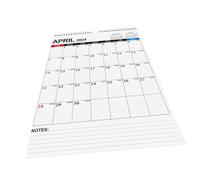 DOITOOL English Monthly Wall Calendar with Multi Country Holidays Lightweight Hanging Planner for Home and Office Compact Daily Appointment Organizer with Creative Hanging Design
