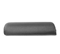 DOITOOL Ergonomic Office Foot Rest Pillow with Cotton and Polyester Cover, Black Half-Cylinder Footrest Cushion for Desk Use, Improves Circulation and Supports Legs and Back