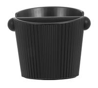 DOITOOL Espresso Knock Box Coffee Grounds Bin with Large Capacity and Non-slip Design, Plastic Coffee Powder Container Preventing Grounds Splashing for Western Restaurants