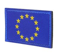 DOITOOL EU Flag Patch Embroidered Armband Badge, Nylon Blue, Secure Hold Easy Application, for Clothes and Hats, Travel Decorations