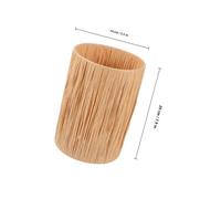 DOITOOL European Style Creative Raffia Paper Table Lamp Shade Round Khaki Lampshade for Desk Lamp Paper Material Elegant Textured Design for Home Decoration and Romantic Ambiance