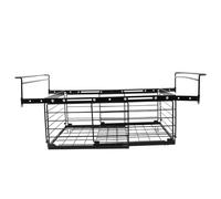 DOITOOL Expandable Chest Freezer Organizer Bin with Foldable Handles Stackable Metal Wire Storage Baskets for Efficient Food Categorizing Hanging Rack for Fridge and Cabinet Organization