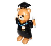 DOITOOL Extra Large Graduation Party Balloon Bear Standing Doctoral Balloon Decoration for Indoor Outdoor Use Easy Setup Graduation Element for Prom and Class Celebrations Versatile Photo
