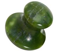 DOITOOL Face Scraping Tool Natural Jade Gua Sha Stone Gentle and Effective Massage Mushroom-Shaped Design Green Jade Stone for Office Facial and Neck Relaxation