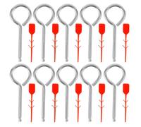 DOITOOL Fire Extinguisher Pull Pins and Tamper Seal Set 10 Pack Replacement Lock Pins Fire Equipment Safety Accessories for Business and Public Areas