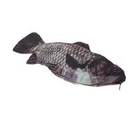 DOITOOL Fish Shape Pencil Case Zipper Realistic Koi Makeup Bag Creative Fish Pouch for Students Cute Animal Stationery Organizer for School and Travel