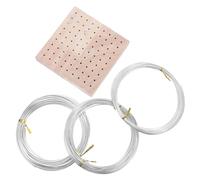 DOITOOL Flexible Bendable Aluminum Wire for Sculpting and DIY Crafts Metal Wire with Wood Base for Clay Modeling Floral Arrangements Jewelry Making and Doll Skeletons
