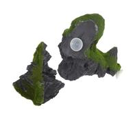 DOITOOL Floating Aquarium Stone Ornaments Large Mountain View Rock Cave Betta Shrimp Hideout Fish Tank Decorations for Aquatic Plant Growth and Balanced Ecosystem