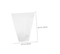 DOITOOL Floral Wrapping Bags Simple Structure and Easy to Use 50pcs Made of Bopp Material Practical Packaging Bags who Love Flowers for Flower Bouquets for Friends and Family
